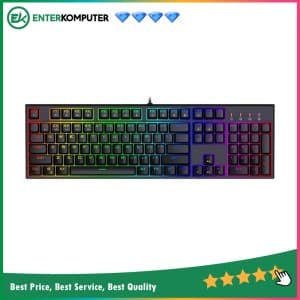 1STPLAYER DK5.0 BLACK - Gaming Mechanical Keyboard 104 Keys (Blue Switch) - RGB Backlit - Dust & Waterproof - foto 1