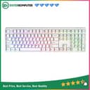 1STPLAYER DK6.0 White - Gaming Mechanical Keyboard 108 Keys Layout (Blue Switch) - Gasket Structure - RGB Backligting - ABS Keycap - Side Decorative Light Design - foto 1