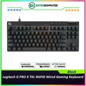Logitech G PRO X TKL RAPID Wired Gaming Keyboard - Black - foto 1