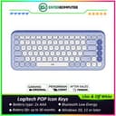 Logitech POP Icon Keys Compact Wireless Keyboard with Bold Design and Customizable Action Keys - Lilac & Off White - foto 1
