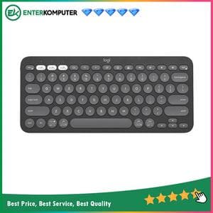 Logitech Pebble Keys 2 K380s Minimalist Bluetooth keyboard - Tonal Graphite - foto 1