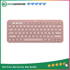 Logitech Pebble Keys 2 K380s Minimalist Bluetooth keyboard - Tonal Rose - foto 1