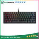 Digital Alliance Meca 6 RGB Low Profile Mini 60% Mechanical Gaming Keyboard (Black/White) - foto 1