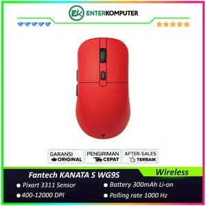 Fantech KANATA S WG9S Wireless Gaming Mouse - Red - foto 1