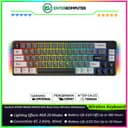 Fantech ATOM PRO66 MK919 65% Tri Mode Connection Mechanical Gaming Keyboard - Black (Red Switch) - foto 1