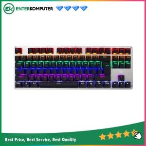 HP GK200 Wired Gaming Mechanical Keyboard Rainbow Led (Blue Switch) - foto 1