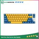 Leopold FC660M PD Yellow Blue (White case) 65% PBT Double-Shot Mechanical Keyboard - Cherry MX Blue - FC660MC/EYBPD(W) - foto 1