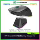 NYK Nemesis Riot MQ-10 Gaming Mouse 2-in-1 Connection Mouse With Magnetic Charging Dock - Black - foto 1