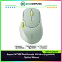 Rapoo MT560 Multi-mode Wireless Ergonomic Optical Mouse - Pale Green - foto 1