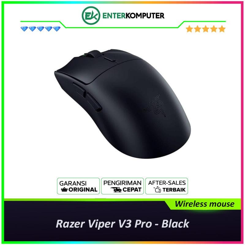 Razer Viper V3 Pro - Ultra-lightweight Wireless Symmetrical Esports Mouse - Black - foto 1