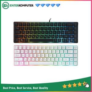 Rexus Battlefire K68M Gaming Keyboard (White/Black) - foto 1