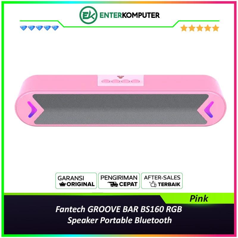 Fantech GROOVE BAR BS160 RGB Speaker Portable Bluetooth - Pink - foto 1