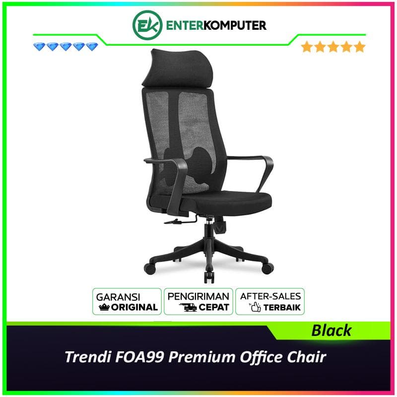 Trendi FOA99 Premium Office Chair - Black - foto 1