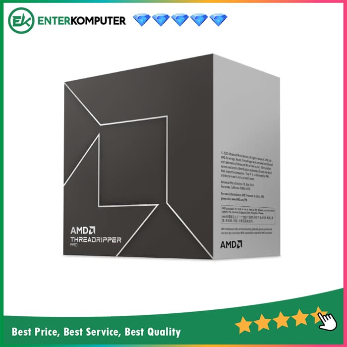 AMD Ryzen Threadripper PRO 7995WX 2.5GHz Up To 5.1GHz Cache 384MB 350W sTR5 [BOX] - 96 Core - 100-100000884WOF - foto 1