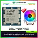AMD Ryzen 5 9600X 3.9Ghz Up To 5.4Ghz Cache 32MB 65W AM5 [Tray] - 6 Core - NEW UNIT (with CUBE GAMING WIND V2 - 2 Copper Heat Pipes - Mirror RGB TOP Cover - Gaming CPU Cooler Rainbow Led) - 1 Years Warranty Replacement - foto 1