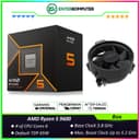 AMD Ryzen 5 9600 3.8GHz Up To 5.2GHz Cache 32MB 65W AM5 [Box] - 6 Core - 100-100000718BOX - with Wraith Stealth Cooler - foto 1