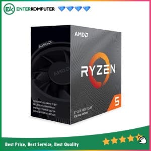 AMD Ryzen 5 5600X 3.7Ghz Up To 4.6Ghz Cache 32MB 65W AM4 [Box] - 6 Core - 100-100000065BOX - with AMD Wraith Stealth Cooler (Garansi Lokal/AMD Indonesia) - foto 1