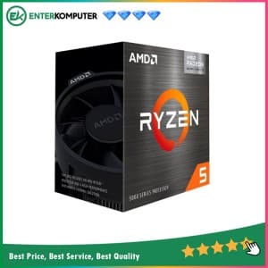 AMD Ryzen 5 5500 3.6Ghz Up To 4.2Ghz Cache 16MB 65W AM4 [Box] - 6 Core - 100-100000457BOX - with Wraith Stealth Cooler (Garansi Lokal/AMD Indonesia) - foto 1