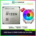 AMD Ryzen 5 3500X 3.6Ghz Up To 4.1Ghz Cache 32MB 65W AM4 [Tray] - 6 Core - NEW UNIT (with CUBE GAMING WIND V2 - 2 Copper Heat Pipes - Mirror RGB TOP Cover - Gaming CPU Cooler Rainbow Led) - 1 Years Warranty Replacement - foto 1