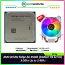 AMD Bristol Ridge A6-9500E (Radeon R5 Series) 3.0Ghz Up to 3.4Ghz Cache 1MB 35W Socket AM4 [Tray] - 2 Core - NEW UNIT (with CUBE GAMING WIND V2 - 2 Copper Heat Pipes - Mirror RGB TOP Cover - Gaming CPU Cooler Rainbow Led) - 1 Years Warranty Replacement - foto 1