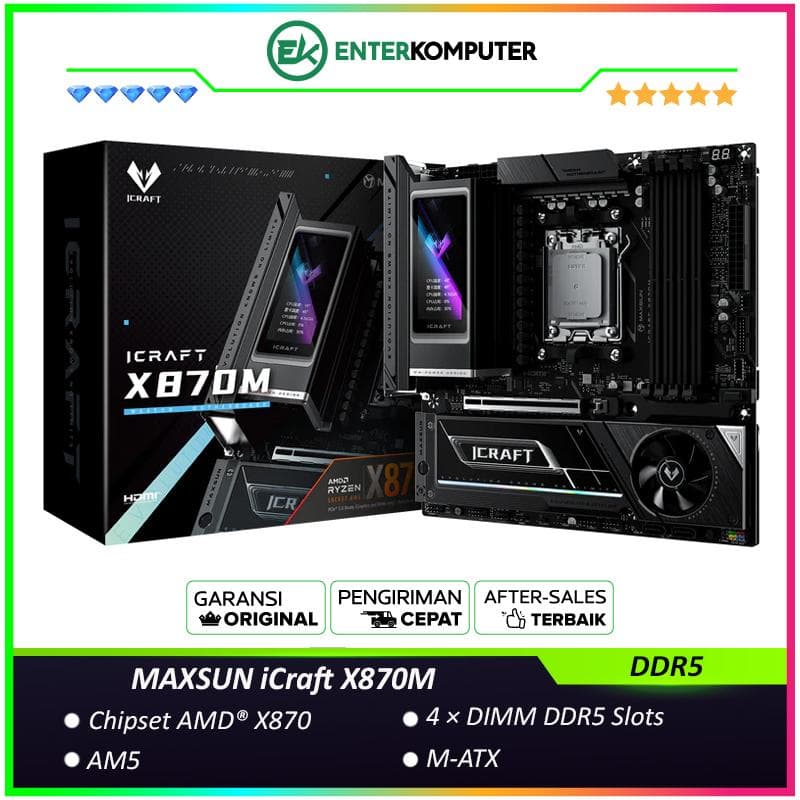 MAXSUN iCraft X870M (AM5, AMD X870, DDR5, USB3.2 Type-C, SATA3) - foto 1