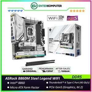 ASRock B860M Steel Legend WIFI (LGA1851, B860, DDR5, USB3.2 Gen2 Type-C, SATA3) - foto 1