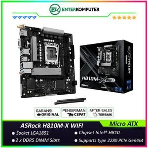 ASRock H810M-X WIFI (LGA1851, H810, DDR5 USB3.2 Type-C, SATA3) - foto 1