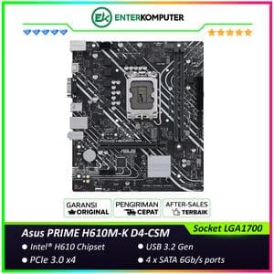 Asus PRIME H610M-K D4-CSM (LGA1700, H610, DDR4, USB3.2, SATA3) - foto 1