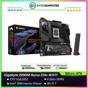 Gigabyte Z890M Aorus Elite WIFI7 (LGA1851, Z890, DDR5, USB3.2 Gen2x2 Type-C, SATA3) - foto 1
