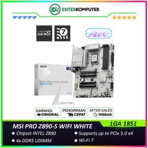 MSI PRO Z890-S WIFI WHITE (LGA1851, Z890, DDR5, USB3.2 Gen2x2 Type-C, SATA3) - foto 1