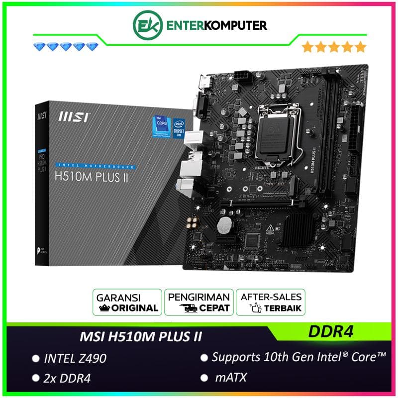 MSI H510M PLUS II (LGA1200, Z490, DDR4, USB3.0, SATA3) - foto 1