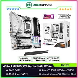 ASRock B650M PG Riptide WIFI White (AM5, AMD B650, DDR5, USB3.2 Type-C, SATA3) - foto 1