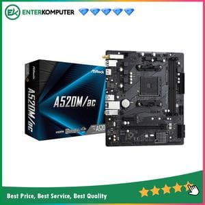 ASRock A520M/ac (AM4, A520, DDR4, USB 3.2, SATA3) - foto 1