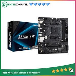 ASRock A520M-HVS (AM4, A520, DDR4, USB 3.2, SATA3) - foto 1