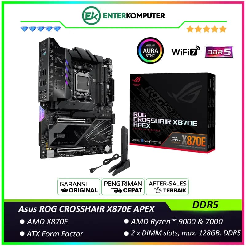 Asus ROG CROSSHAIR X870E APEX (AM5, AMD X870E, DDR5, USB3.2 Type-C, SATA3) - foto 1