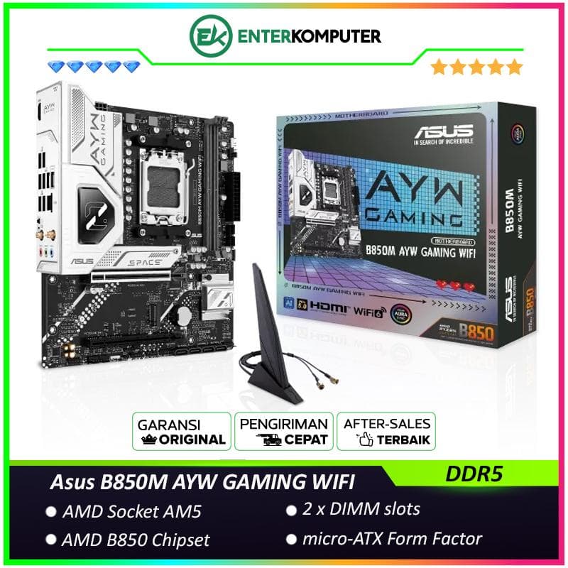 Asus B850M AYW GAMING WIFI (AM5, AMD B850, DDR5, USB3.2 Type-C, SATA3) - foto 1