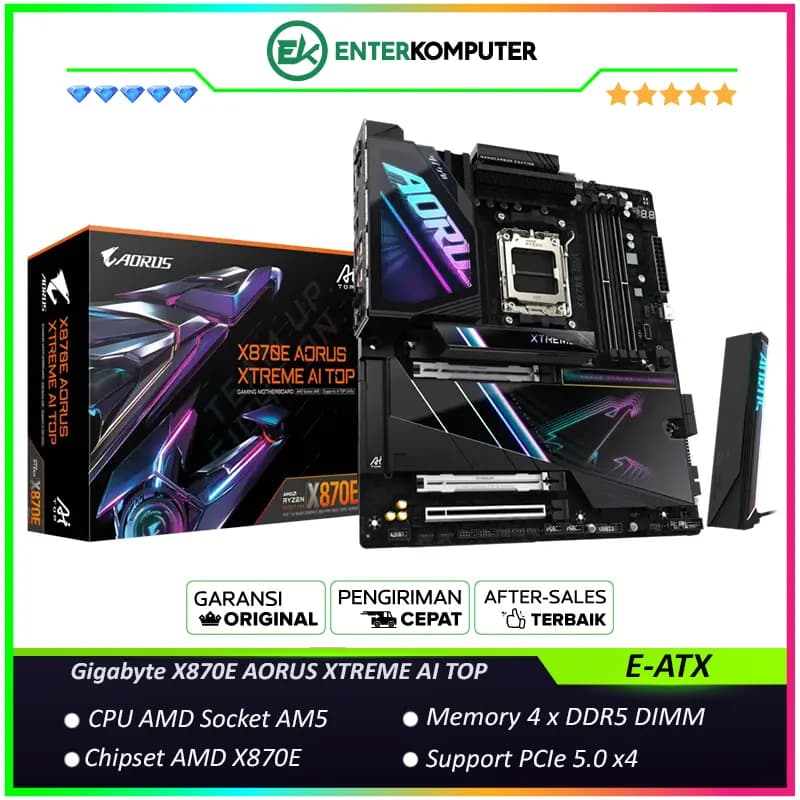 Gigabyte X870E AORUS XTREME AI TOP (AM5, AMD X870E, DDR5, USB3.2 Type-C, SATA3) - foto 1
