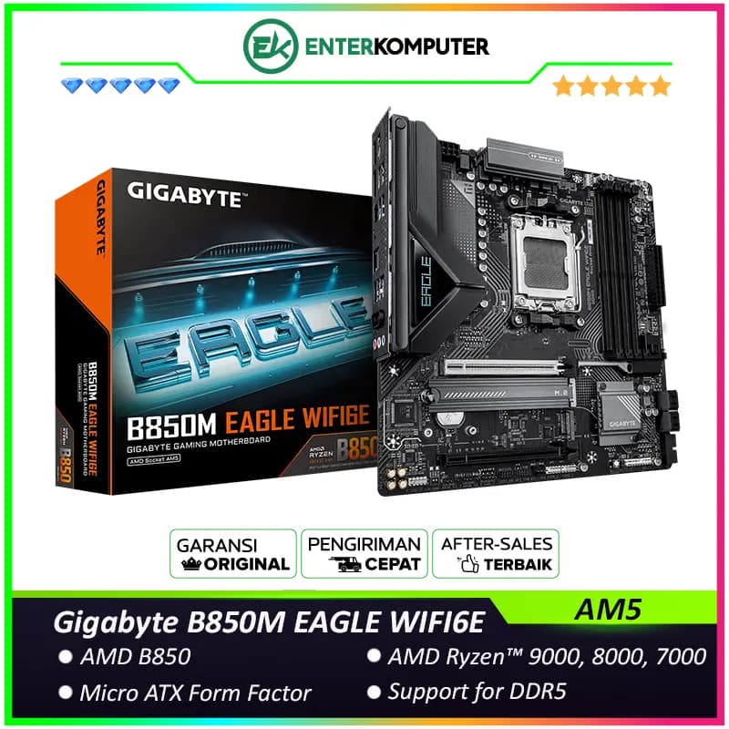 Gigabyte B850M EAGLE WIFI6E (AM5, AMD B850, DDR5, USB3.2 Type-C, SATA3) - foto 1