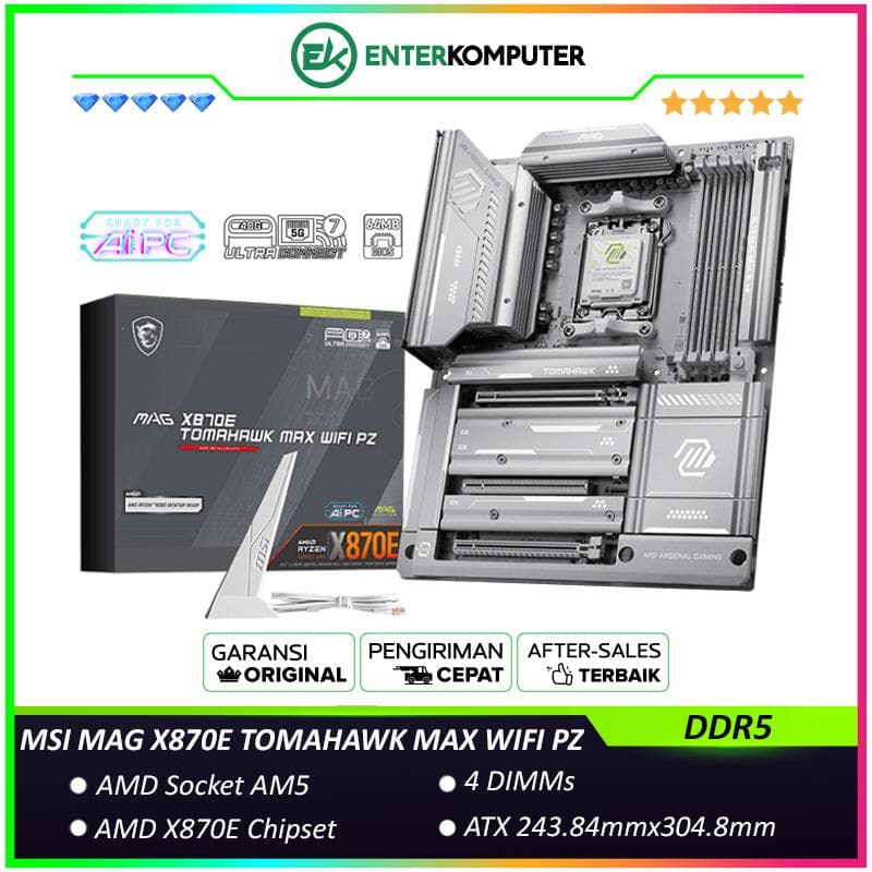 MSI MAG X870E TOMAHAWK MAX WIFI PZ (AM5, AMD X870E, DDR5, USB3.2 Type-C, SATA3) - foto 1