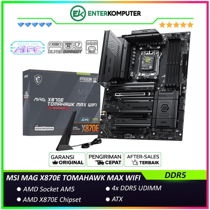 MSI MAG X870E TOMAHAWK MAX WIFI (AM5, AMD X870E, DDR5, USB3.2 Type-C, SATA3) - foto 1