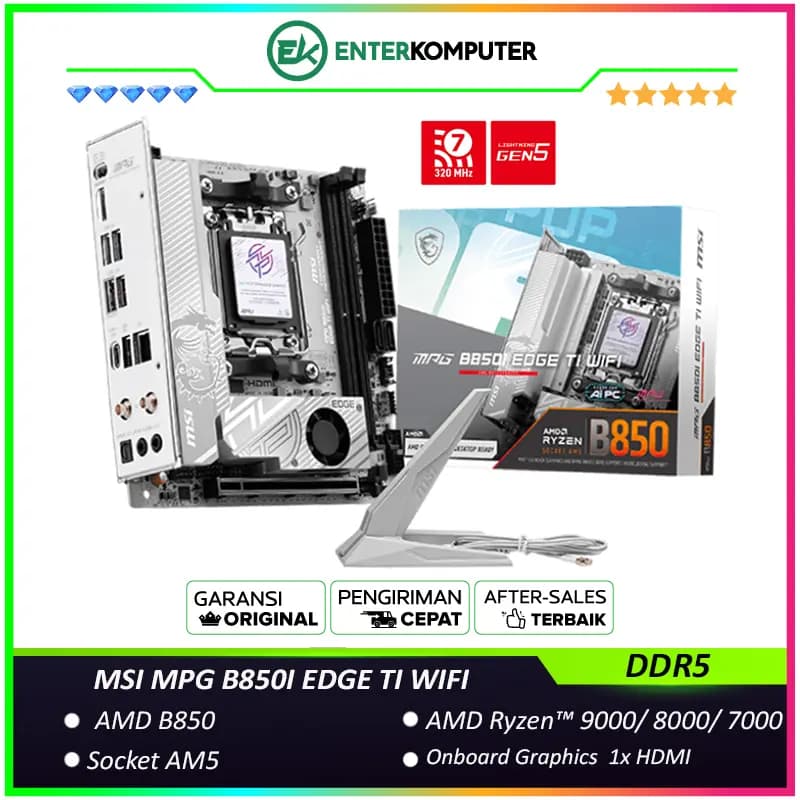 MSI MPG B850I EDGE TI WIFI (AM5, AMD B850, DDR5, USB3.2 Type-C, SATA3) - foto 1