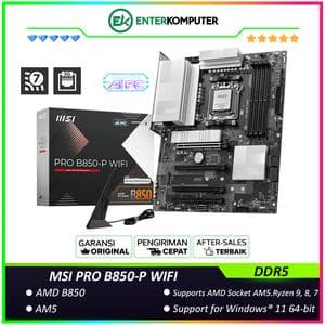 MSI PRO B850-P WIFI (AM5, AMD B850, DDR5, USB3.2 Type-C, SATA3) - foto 1
