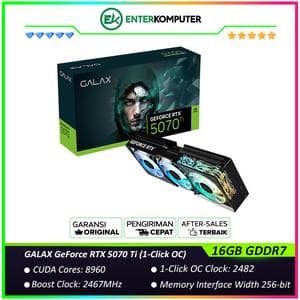 GALAX GeForce RTX 5070 Ti 16GB GDDR7 (1-Click OC) - ARGB LIGHTING OVERHAUL - TRIPLE FAN - Garansi 3 Thn - foto 1