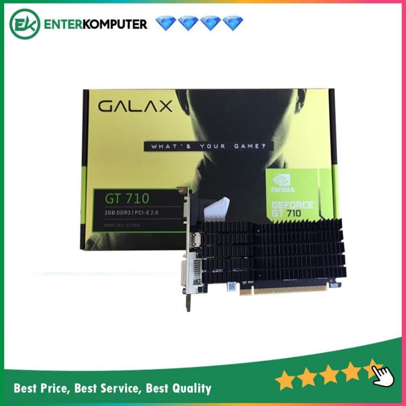 GALAX GeForce GT 710 2GB DDR3 - Garansi 3 Thn - foto 1