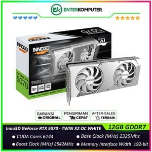 Inno3D GeForce RTX 5070 12GB GDDR7 TWIN X2 OC WHITE - DUAL FAN - Garansi 3 Thn - foto 1