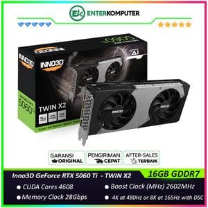 Inno3D GeForce RTX 5060 Ti 16GB GDDR7 TWIN X2 - DUAL FAN - Garansi 3 Thn - foto 1