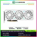 MAXSUN Intel ARC B580 12GB GDDR6 iCraft 12G (White Edition) - ARGB LIGHTING - TRIPLE FAN - Garansi 3 Thn - foto 1