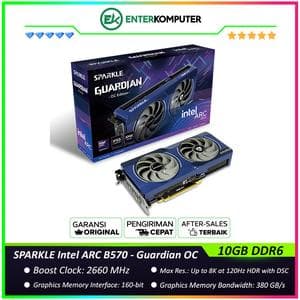 SPARKLE Intel ARC B570 10GB GDDR6 Guardian OC - BLUE BREATHING LIGHT - DUAL FAN - Garansi 3Thn - foto 1