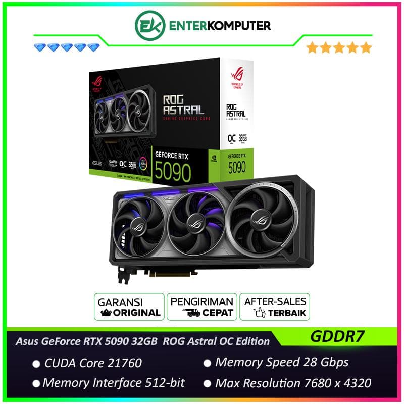 Asus GeForce RTX 5090 32GB GDDR7 ROG Astral OC Edition - foto 1