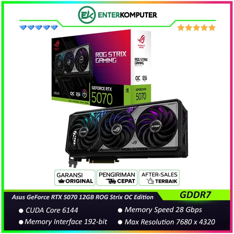 Asus GeForce RTX 5070 12GB GDDR7 ROG Strix OC Edition - foto 1